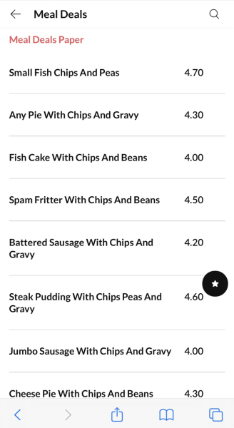 How much do you pay for fish and chips?