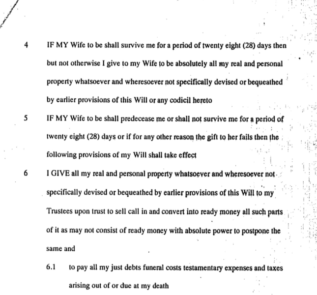 Dispute over will, does anyone know how to read a will? (Pictures included)