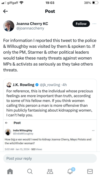 JK Rowling has sadly opened her mouth again