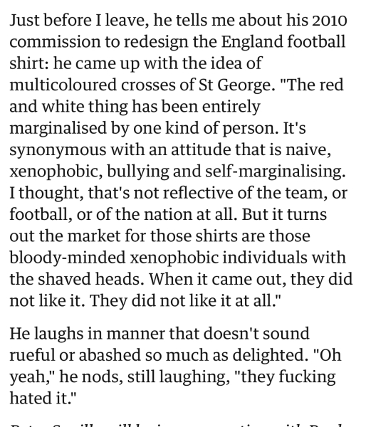 Woke change to England flag.