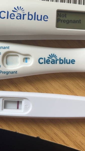 Clear blue evaporation lines