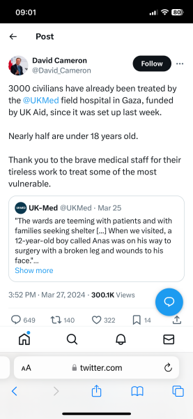 Mainly about Al Shifa [bombed front of hospital 3]