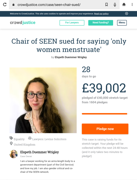 The chair of SEEN is being sued.