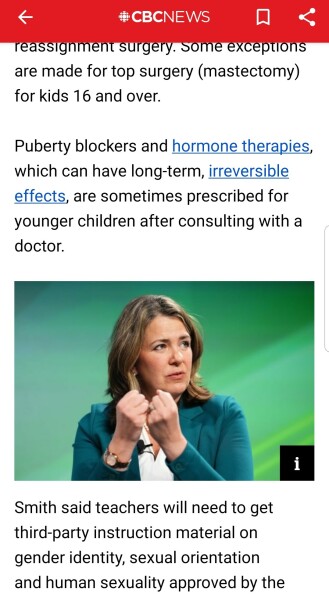 Radio Canada( French) questioning affirmation model.