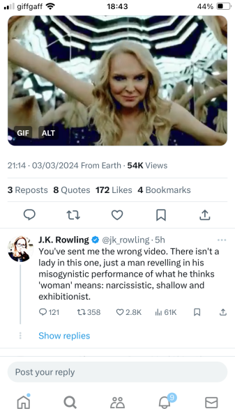 JK Rowling has sadly opened her mouth again