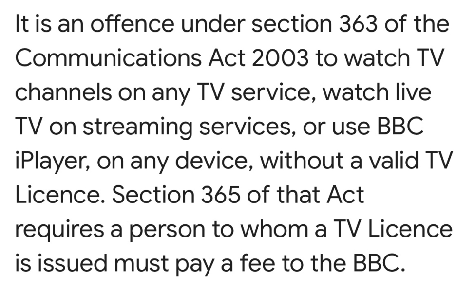 Anyone else receiving letters threatening visits from TV licensing?