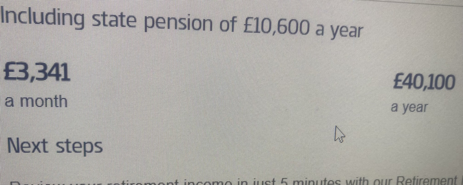 To ask how much is in your pension pot if your mid 30s?