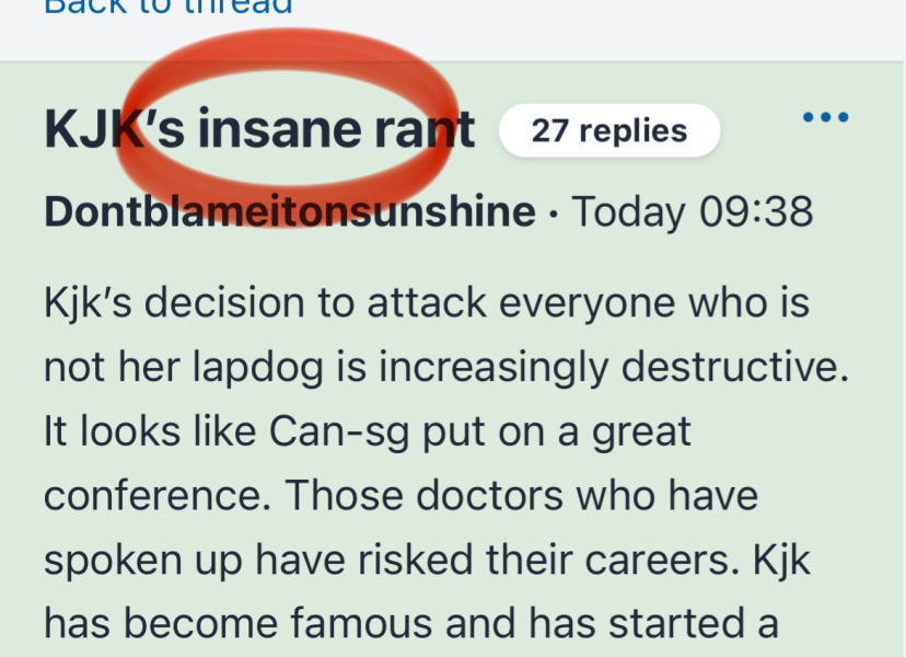 KJK’s insane rant