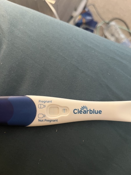 Clear blue test. Evap line or positive