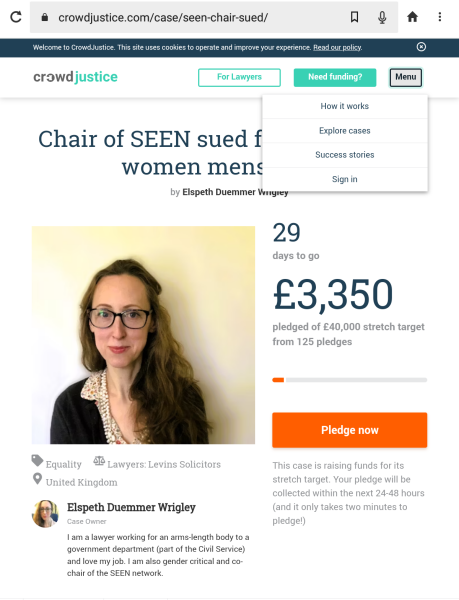 The chair of SEEN is being sued.