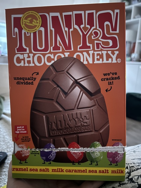 Tony’s chocolonely egg is not an egg