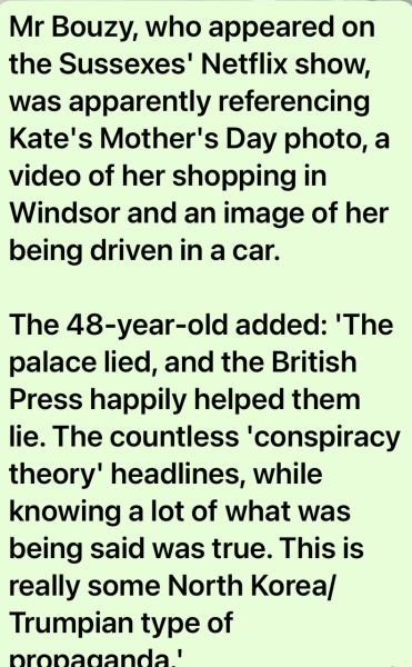 The Princess of Wales..