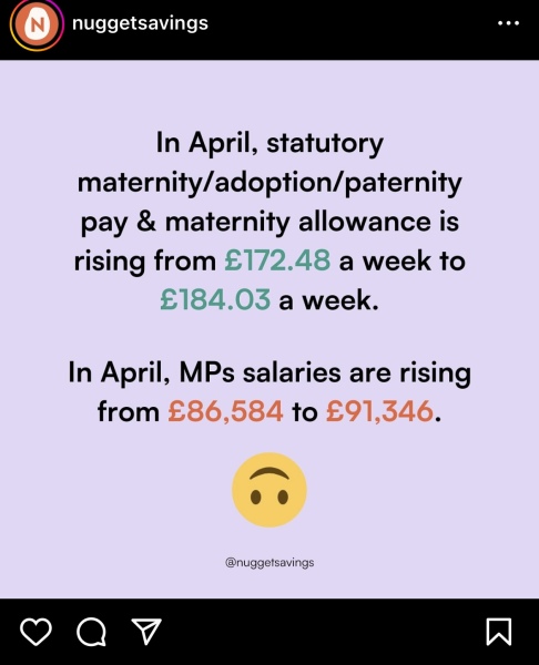 To think maternity pay should be better funded?