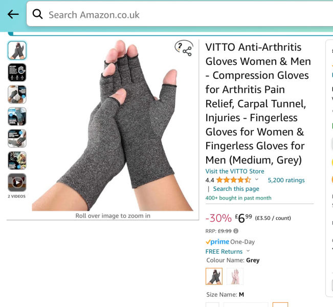 Compression gloves for rheumatoid arthritis - recommendations please?