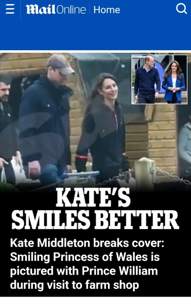 Photo of Kate Middleton at the Farm Shop