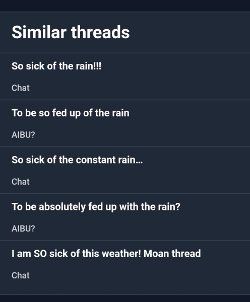 Sick of wasting my life because of the rain