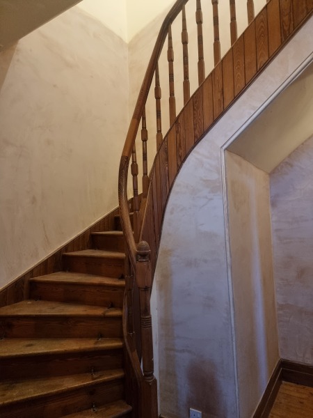 Dark hallway with dark wood- help!