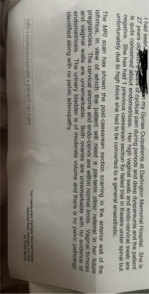 Post Caesarean Scarring