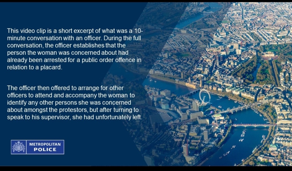 Anyone seen the video where the police officer says a swastika is not anti-Semitic at a pro Palestine March?