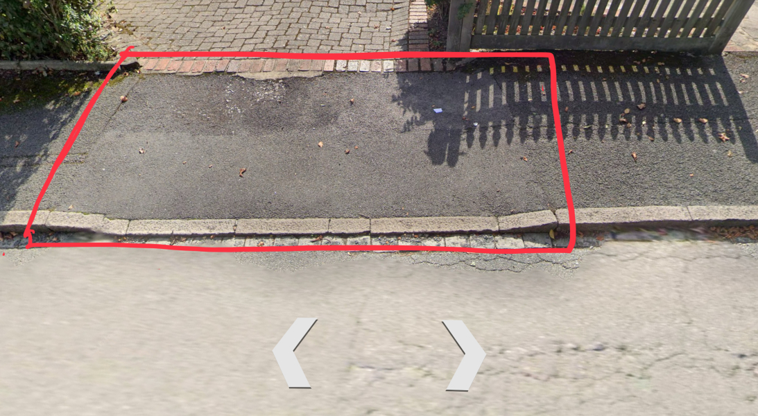 Neighbour using my drop kerb!