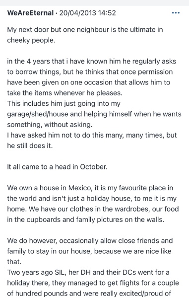 Neighbour has rented out our property abroad without permission!