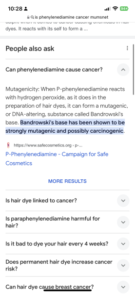 Is hair dye cancer causing ?