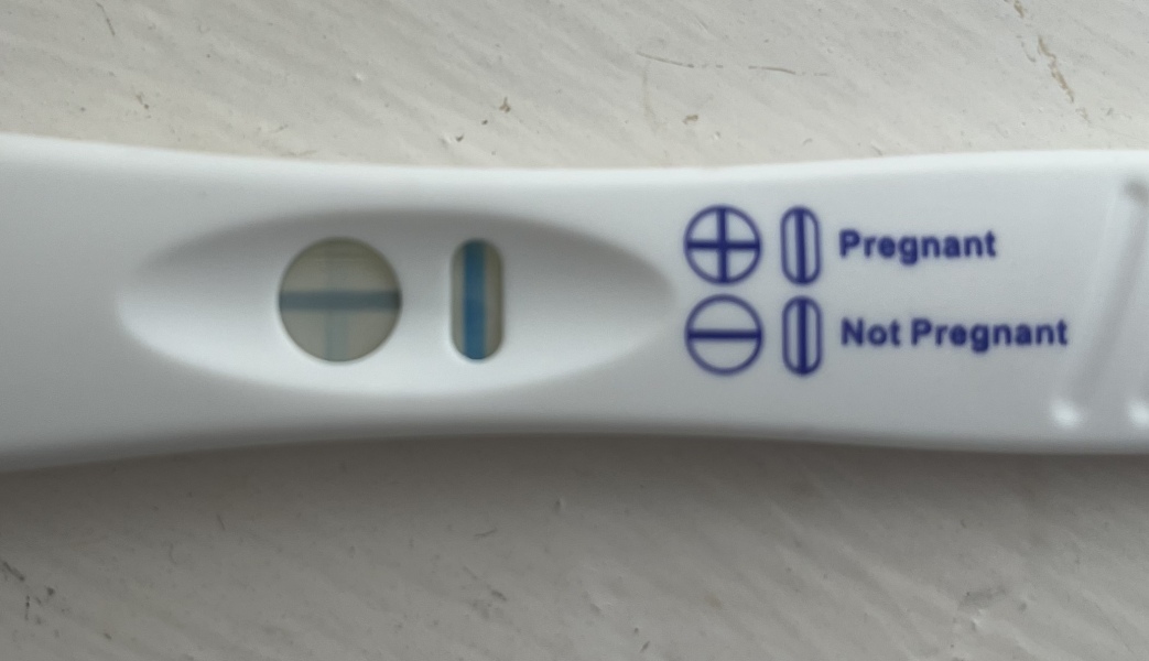 Evap line or faint positive on Tesco blue dye??
