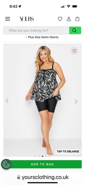 To just wear mens swim shorts?