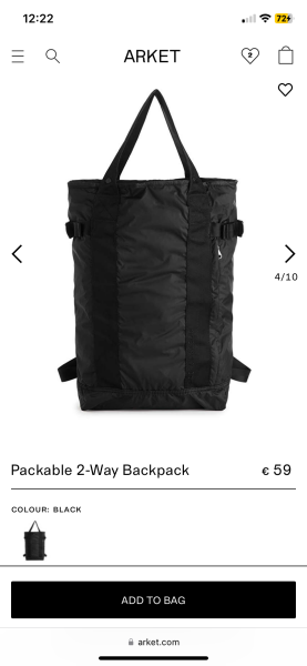 Cabin bag rucksack?