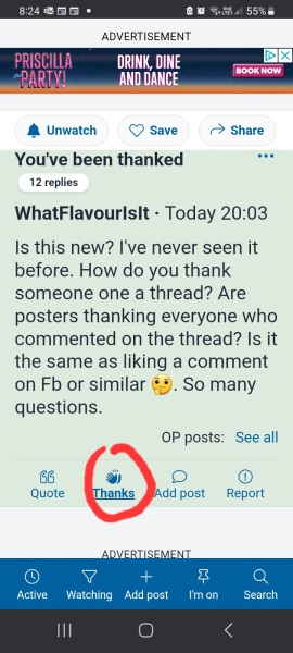 You've been thanked
