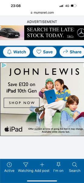 Annoying "Unwatch/Save/Share" taking up screen on mobile site