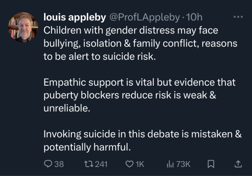 No more puberty blockers for children from the NHS - reported in the Times!