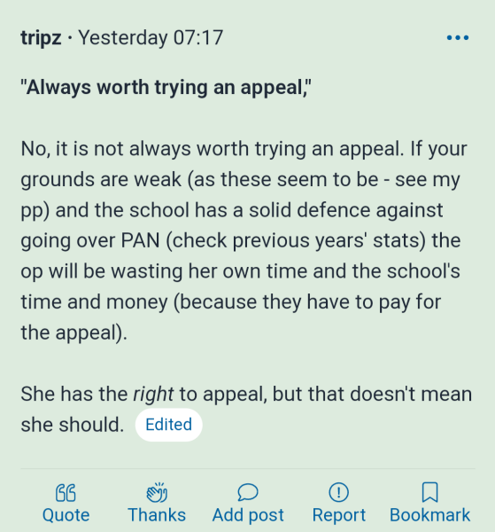 Secondary School Appeal