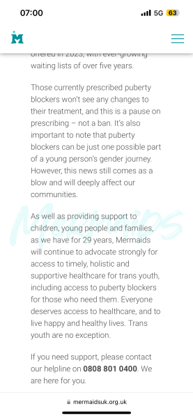 No more puberty blockers for children from the NHS - reported in the Times!