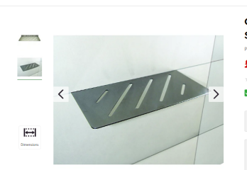 niche or shelf in small shower?