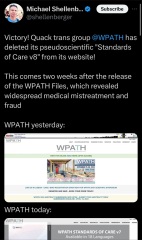 WPATH deletes standards of Care v8" from its website!