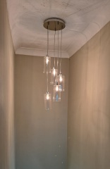 Hallway inspiration.  Sage green?