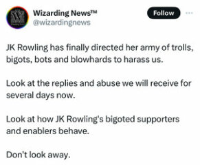 To think that J K Rowling was right in her predictions about what would happen to women and girls?