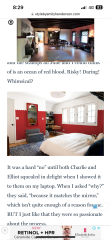 Dd wants a red bedroom.