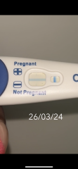 Preg text positive or evaporated