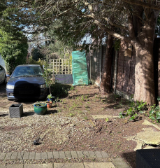 Another car parking one but one is abandoned
