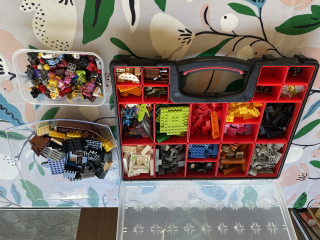 AIBU to sort mixed crate of Lego back into sets?
