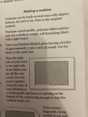 How to turn cross stitch into a cushion?