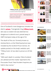 Tiffany Scott has died in prison