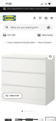 IKEA Malm drawers