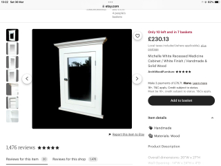 Where can I find a small bathroom cabinet for small 1930 bathroom?