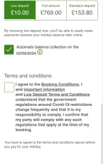 Hoseasons £10 deposit beware