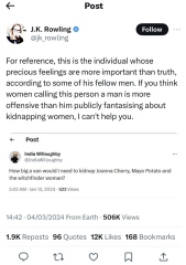 JK Rowling has sadly opened her mouth again