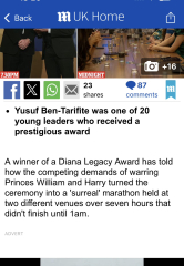 If you were William, how would you handle the Diana Legacy Awards from now on?