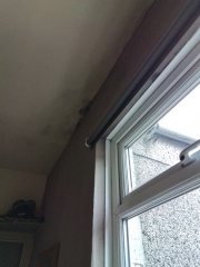 Chimney breast sounds hollow in some places and solid in others